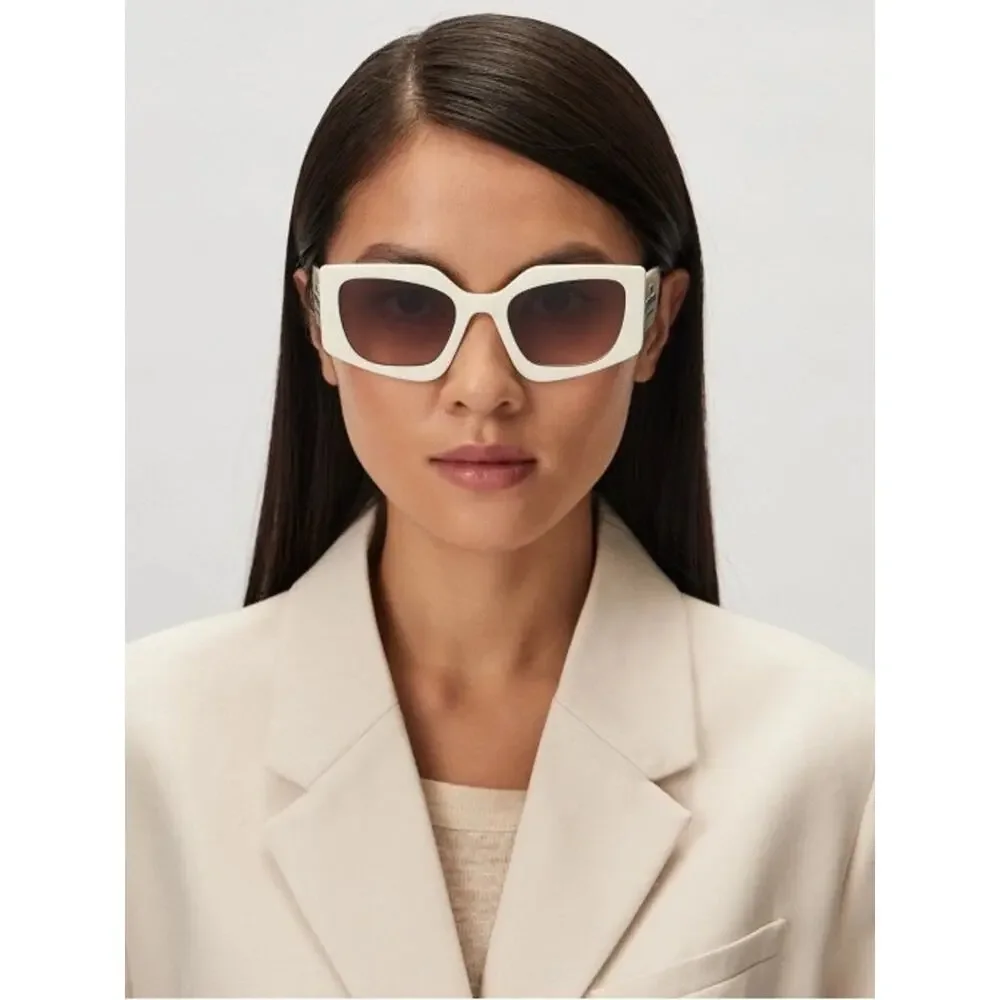 NEW!! Marc Jacobs MARC774/S SZJHA White Frame Cat Eye Sunglasses Authentic - Picture 2 of 10